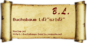Buchsbaum László névjegykártya